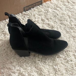 Black Suede Booties